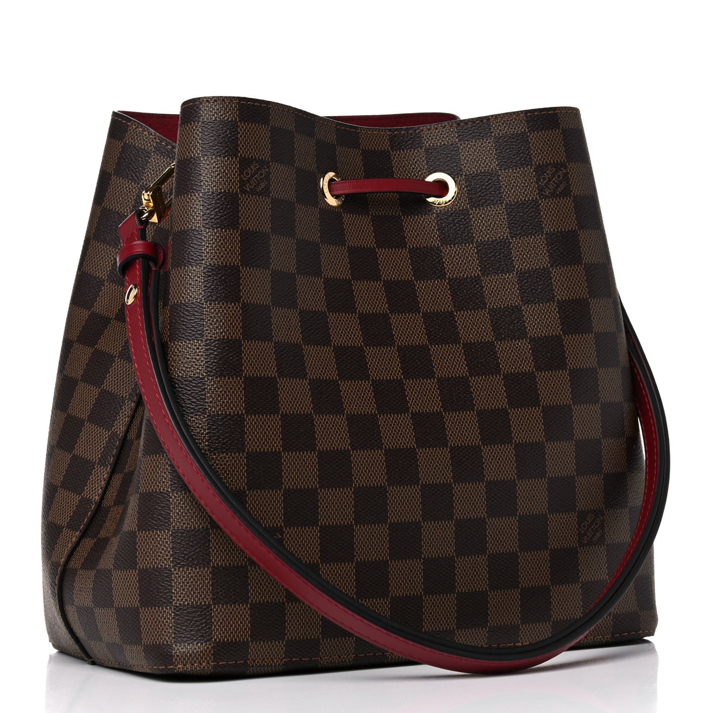 Damier Ebene Neonoe MM Cherry Berry
