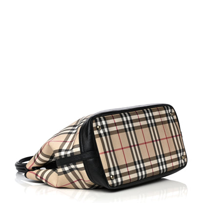 Burberry House Check Shoulder Tote Black 3 of 11