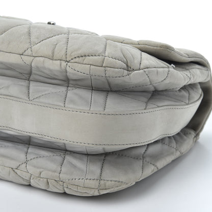 Chanel Lambskin Quilted Large 3 Flap Grey 6 of 10
