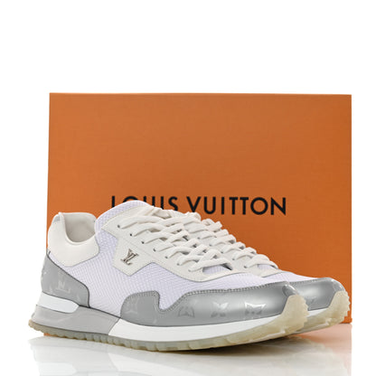 Louis Vuitton Technical Mesh Metallic Monogram Mens Run Away Sneakers 8 White 12 of 12