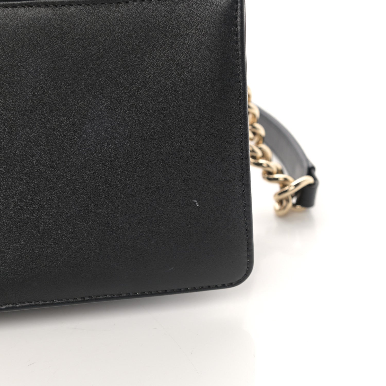 Chanel Calfskin Tweed Chain Chevron Boy Flap Black 11 of 15