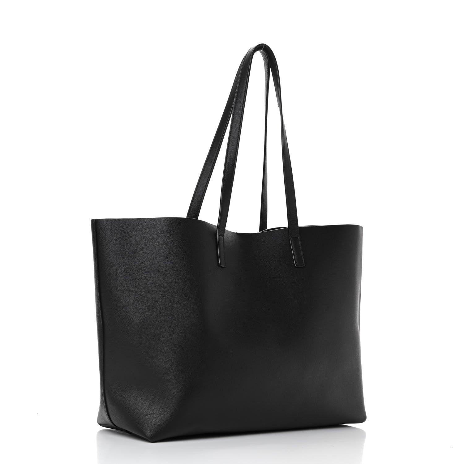 Saint Laurent Calfskin Large Shopping Tote Black 2 of 4
