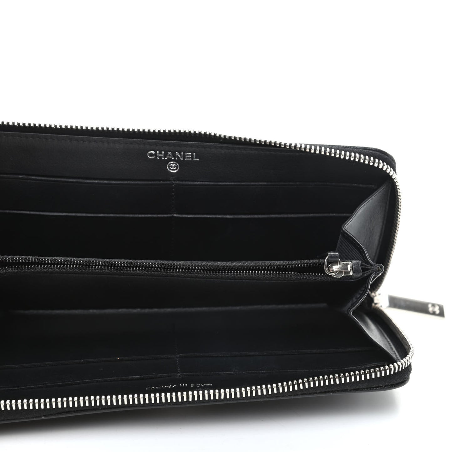 Caviar Sevruga Zip Around Wallet Black