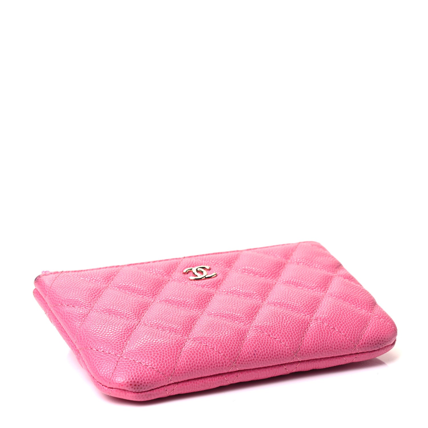 Chanel Caviar Quilted Small Cosmetic Case Pink 3 of 4