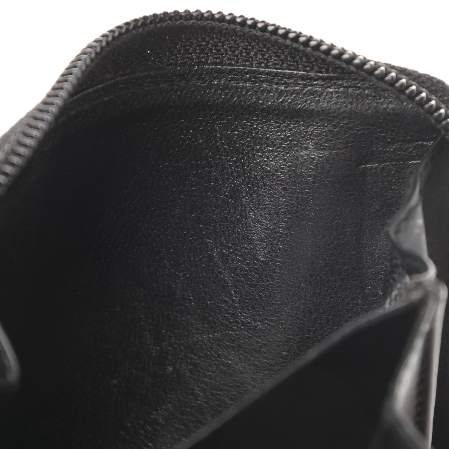 Gucci Monogram Zip Around Coin Wallet Black 12 of 15