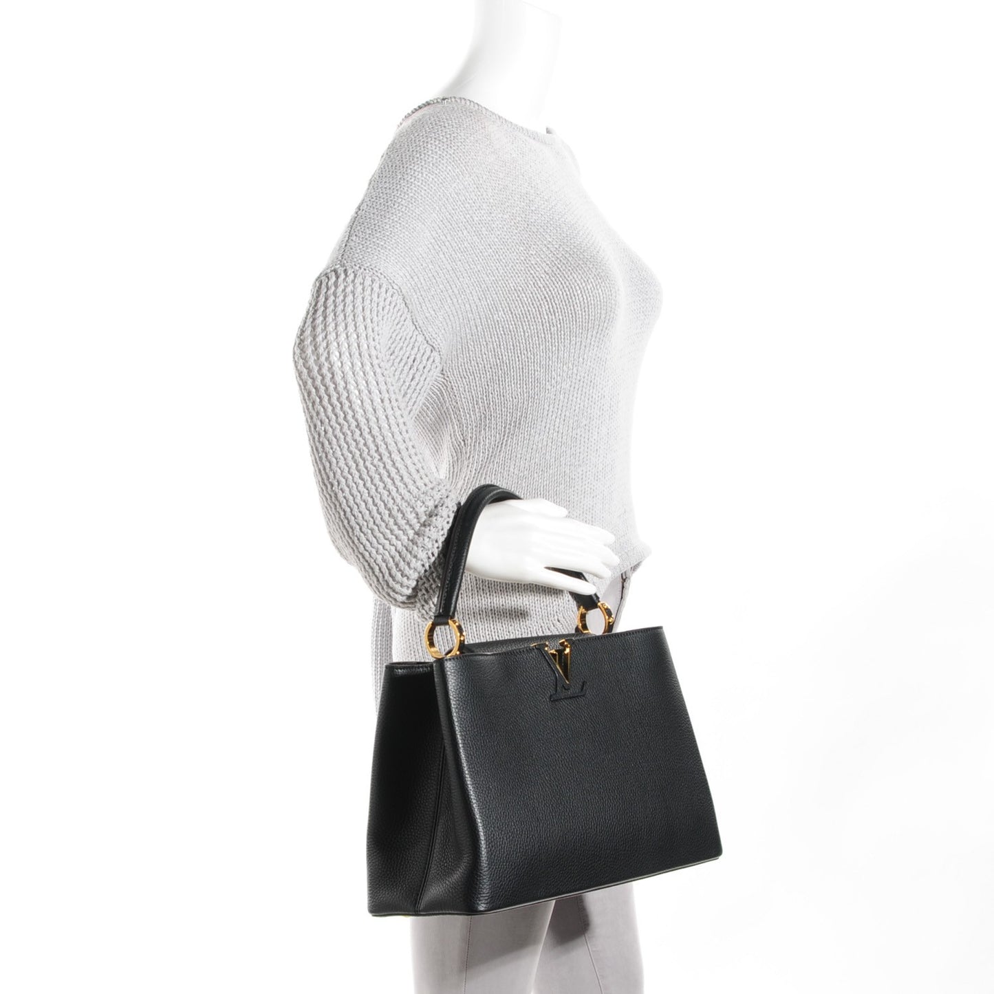 Taurillon Capucines MM Black