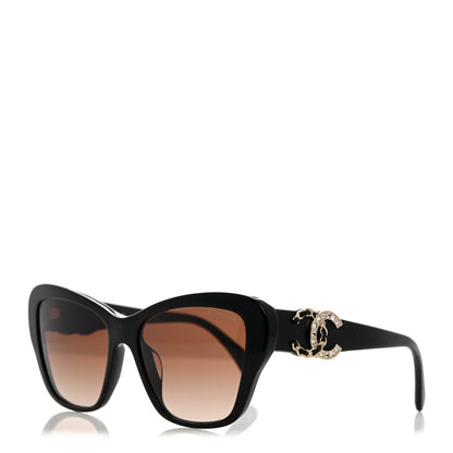 Chanel Acetate Lambskin CC Sunglasses 5457-Q-A Black 1 of 8