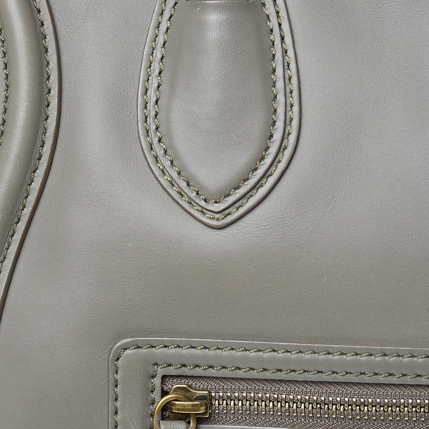Smooth Calfskin Mini Luggage Grey