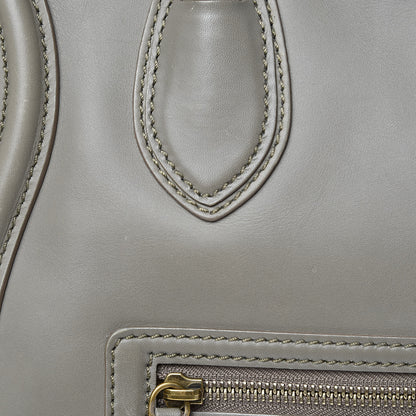 Celine Smooth Calfskin Mini Luggage Grey 18 of 19