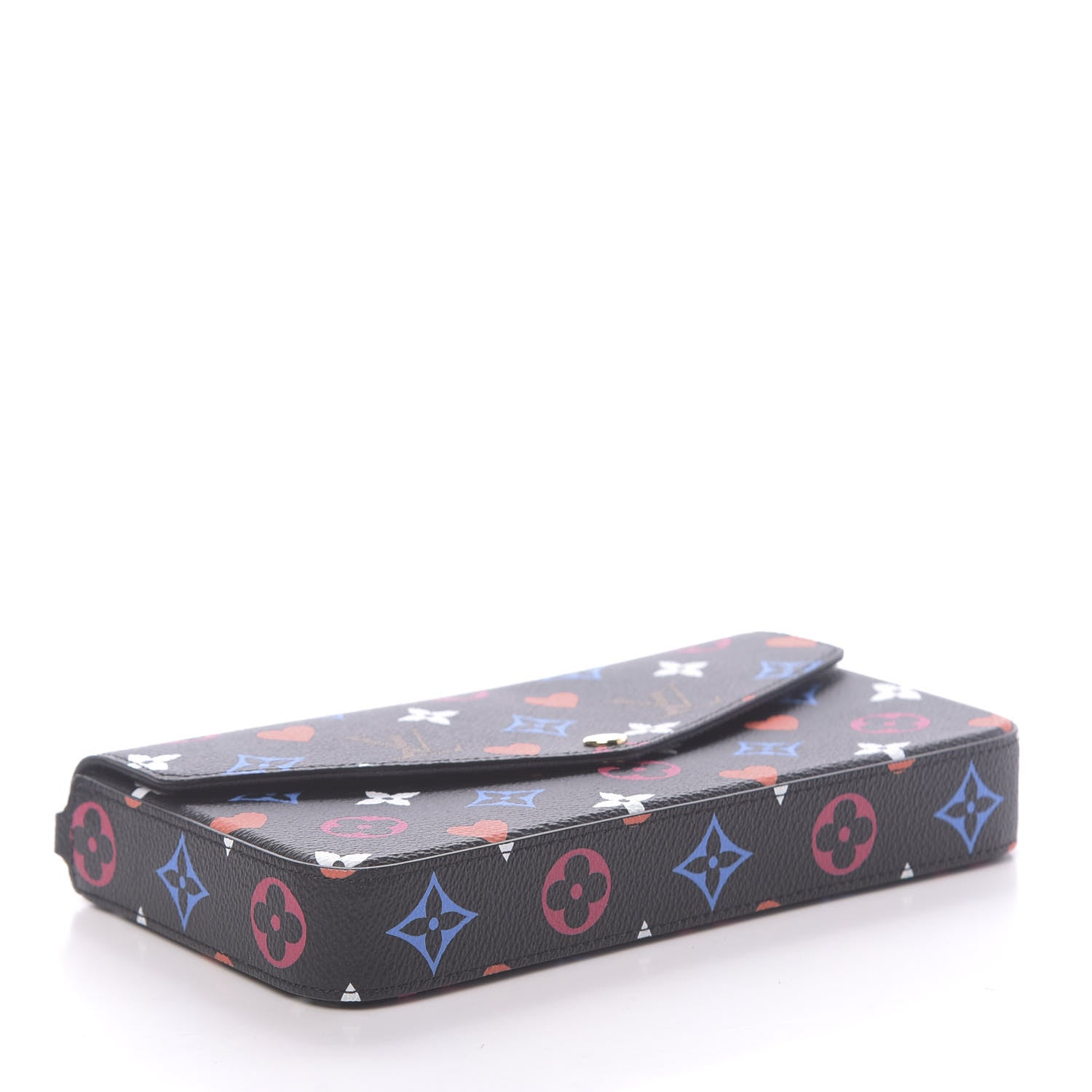 Louis Vuitton Game On Felicie Chain Wallet Black 4 of 10