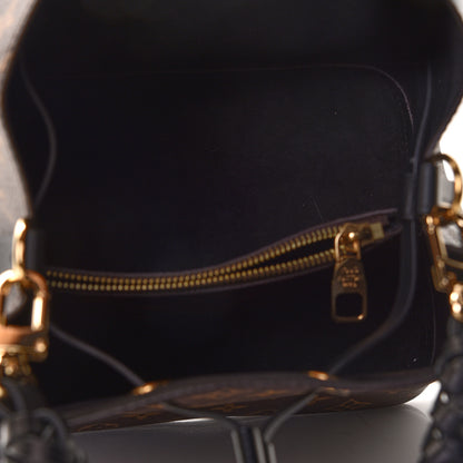 Louis Vuitton Monogram Braided Neonoe MM Black 4 of 4