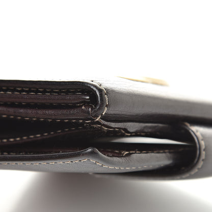 Gucci Calfskin Compact Britt Wallet Dark Brown 16 of 17