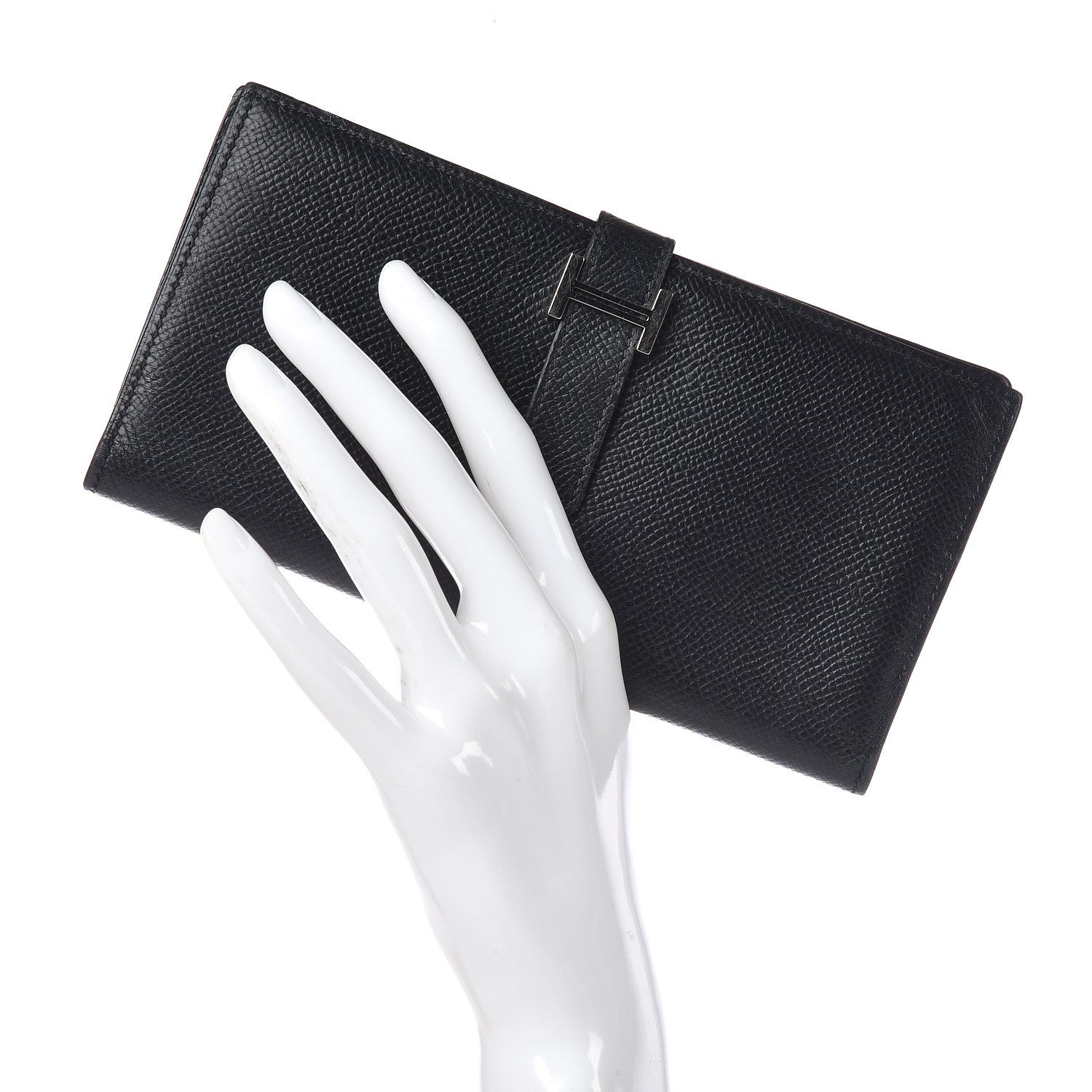 Hermes Epsom Bearn Gusset Wallet Black 2 of 13