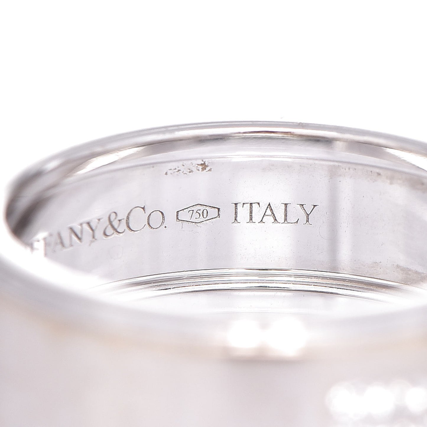 18K White Gold Diamond Century Men's Wedding Band Ring 62 10
