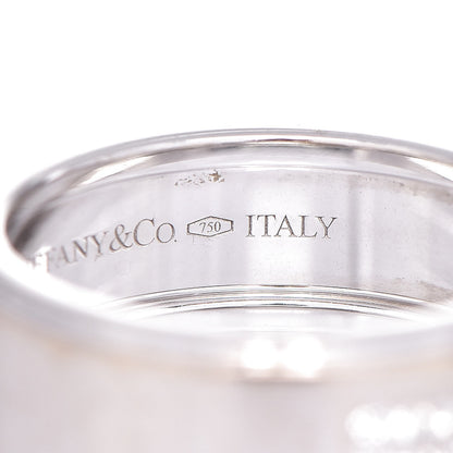 Tiffany 18K White Gold Diamond Century Men's Wedding Band Ring 62 10 5 of 6
