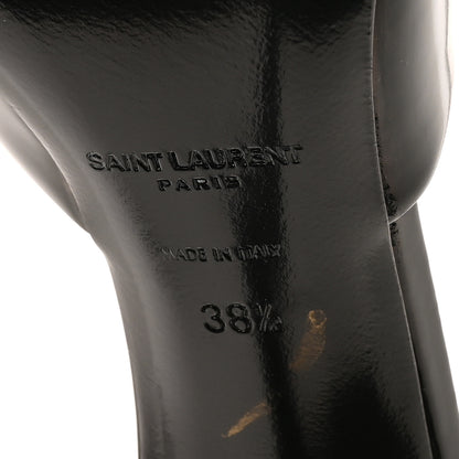 Saint Laurent Nappa Goldie Mule Sandal 38.5 Black 7 of 9