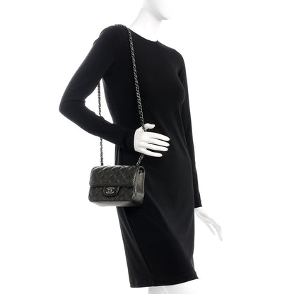 Chanel Caviar Quilted Mini Square Flap Dark Charcoal 2 of 7