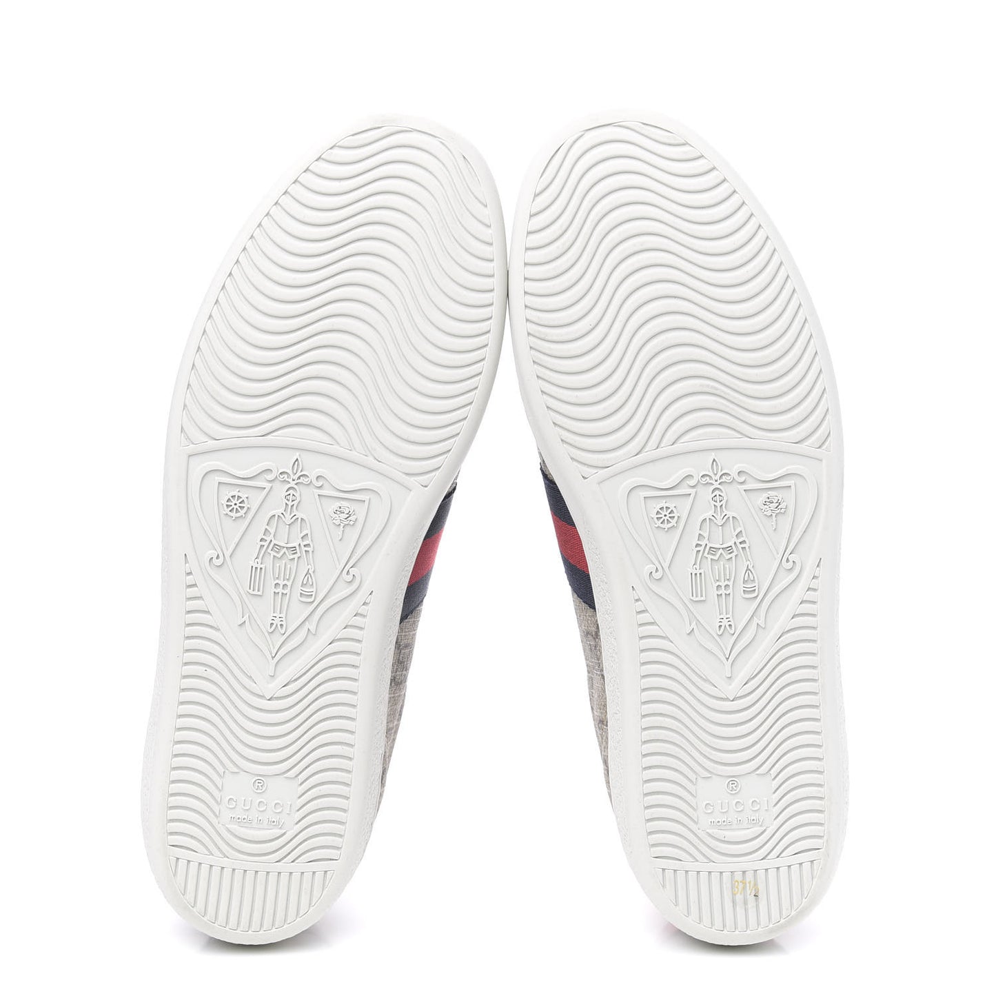 GG Supreme Monogram Womens Ace Low-Top Sneaker 37.5 Beige