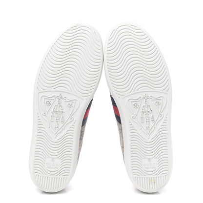 Gucci GG Supreme Monogram Womens Ace Low-Top Sneaker 37.5 Beige 5 of 9