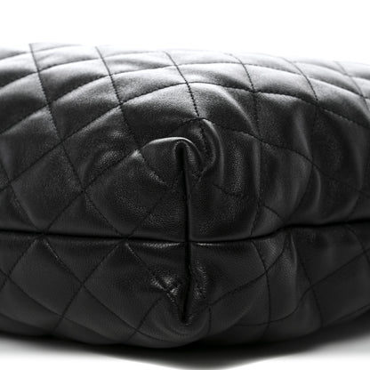 Saint Laurent Lambskin Quilted Maxi Icare Shopping Tote Black 11 of 11