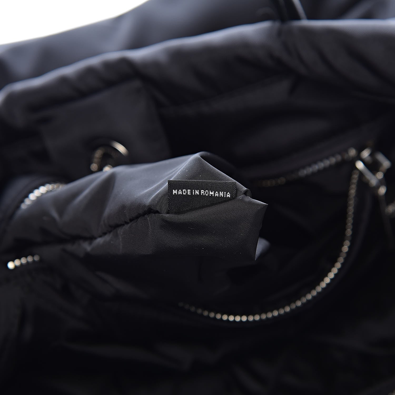 Prada Tessuto Nylon Bomber Tote Black 7 of 10