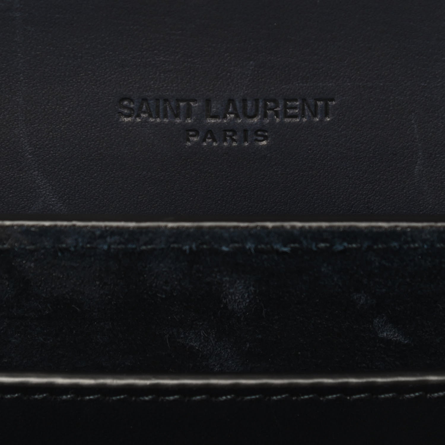 Saint Laurent Smooth Calfskin Monogram Medium Kaia Satchel Deep Marine 6 of 11