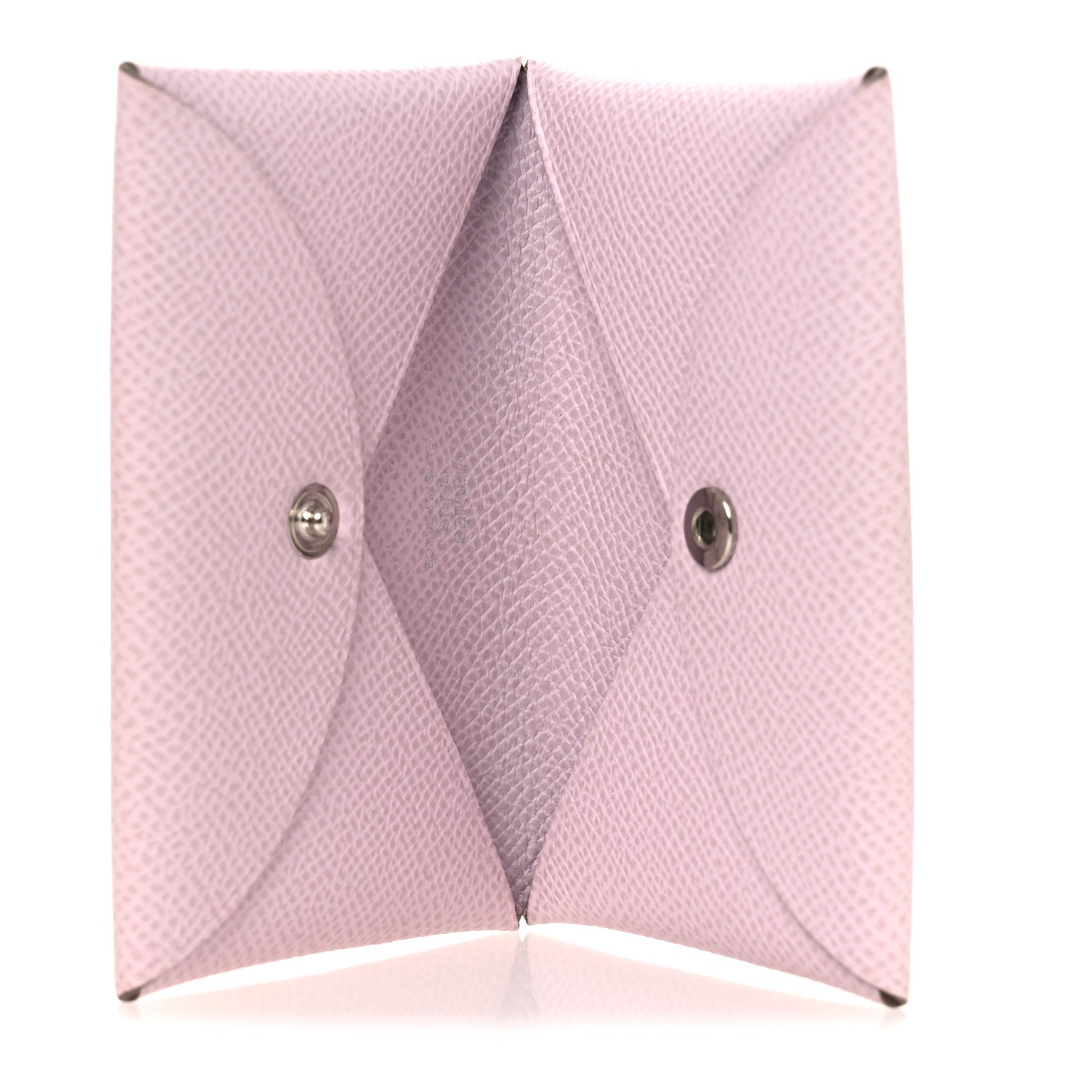 Hermes Epsom Calvi Card Case Mauve Pale 5 of 8