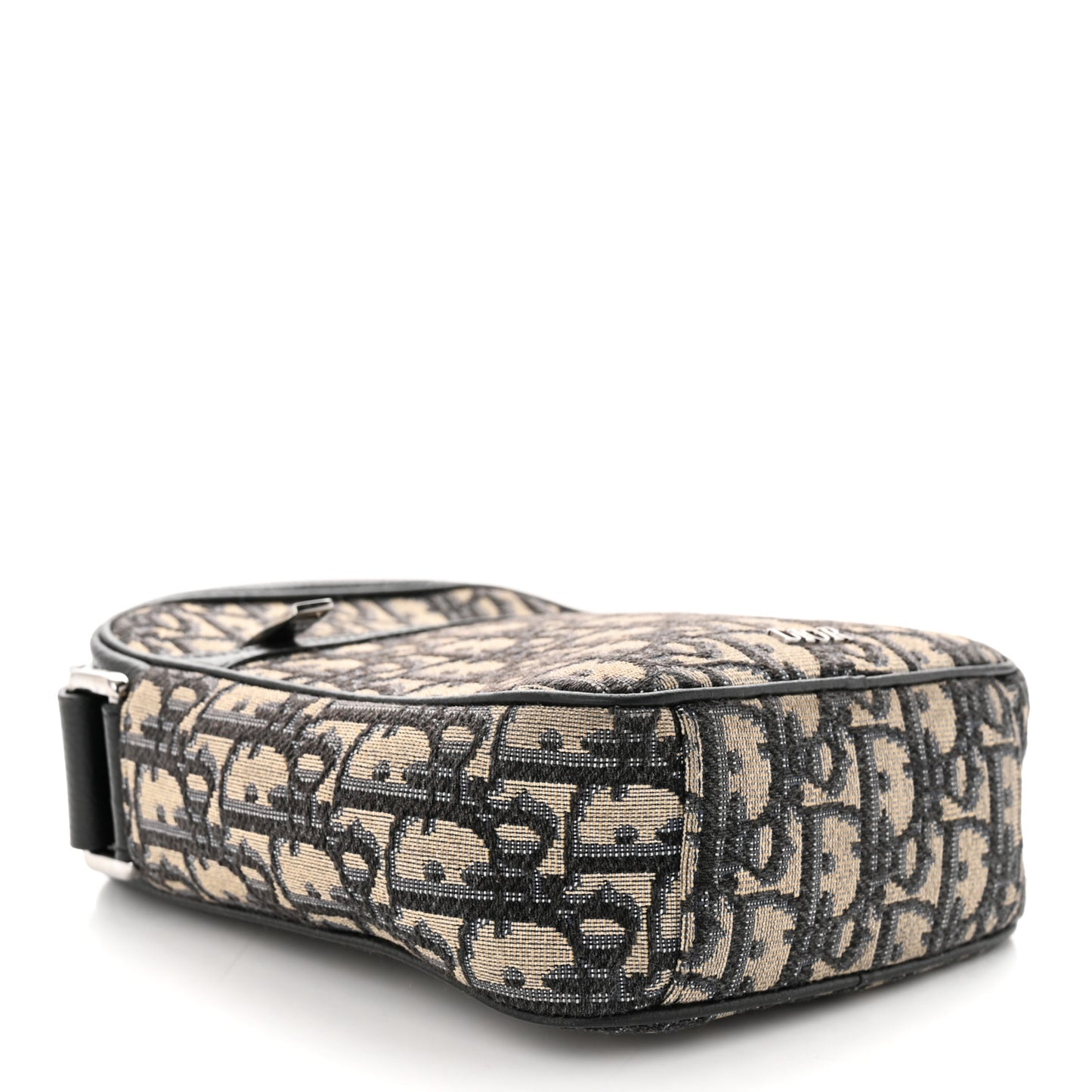 Oblique Messenger Pouch Beige Black