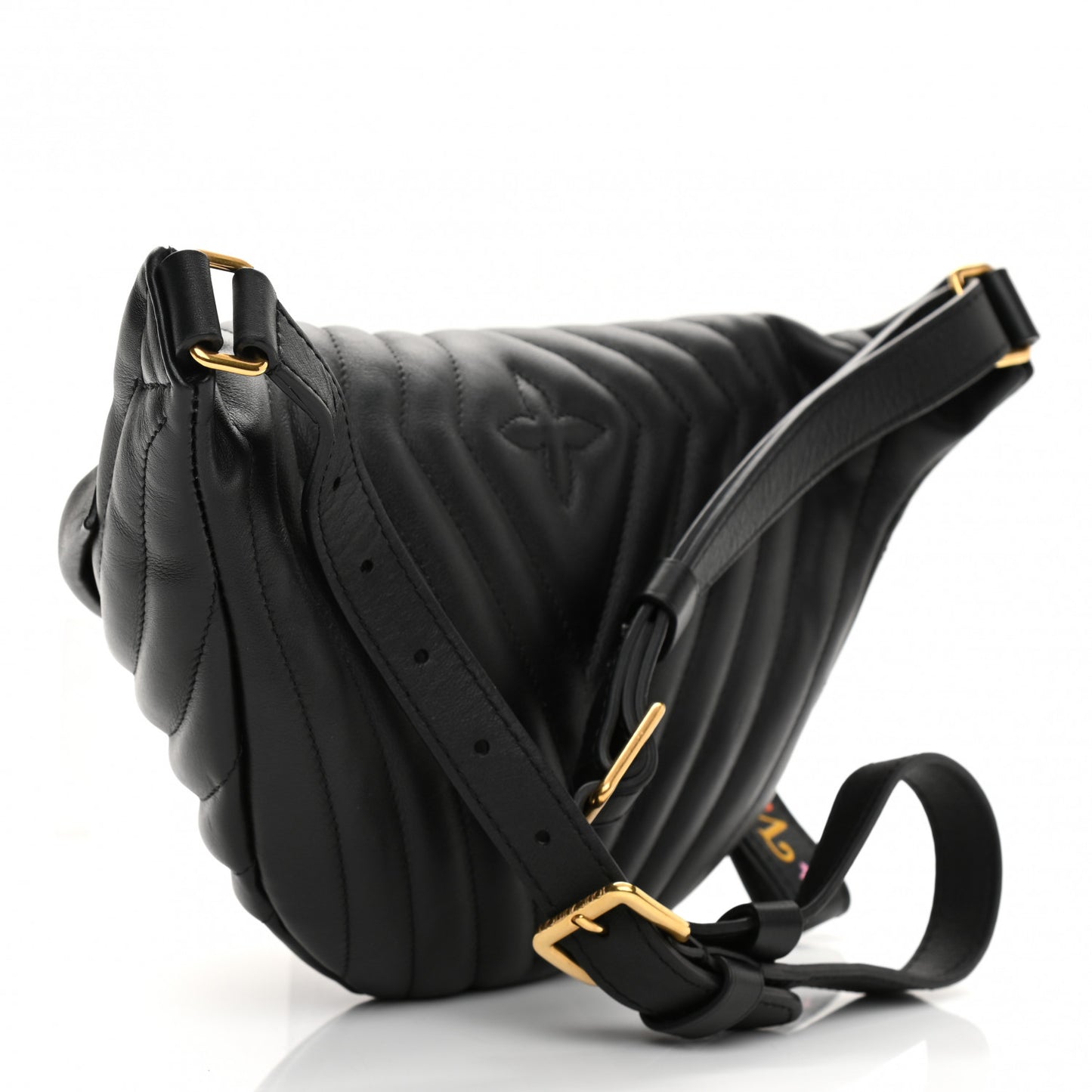 Calfskin Quilted New Wave Bumbag Black
