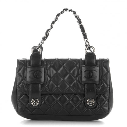 Chanel Lambskin Quilted Small Messenger Bag Black 1 of 8