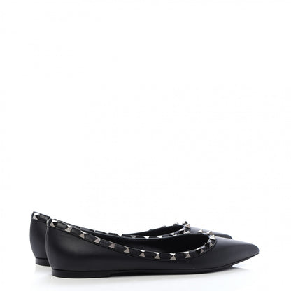 Valentino Garavani Nappa Rockstud Ballerina Flats 39 Black 4 of 8