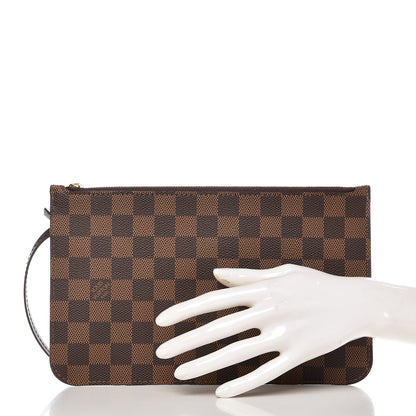 Louis Vuitton Damier Ebene Neverfull MM GM Pochette 2 of 7