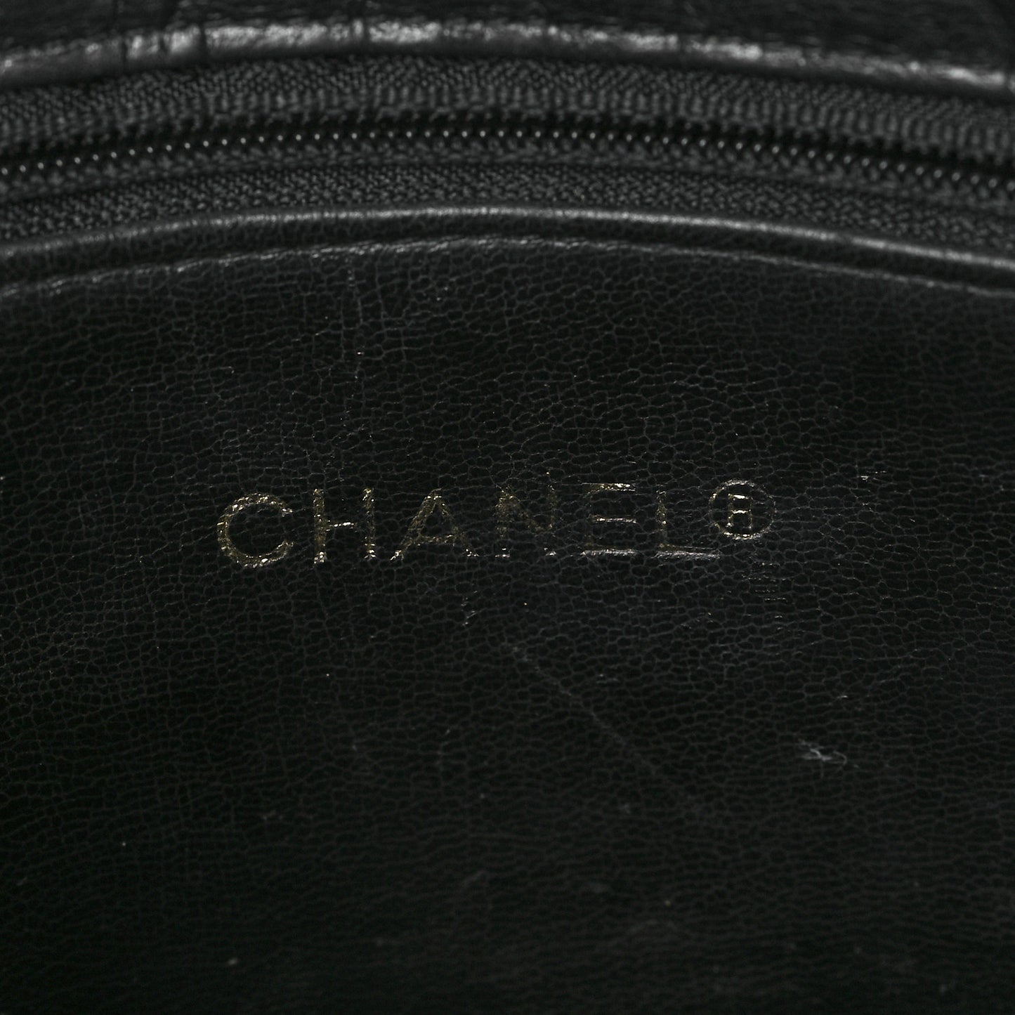 Lambskin Quilted CC Shopping Tote Black