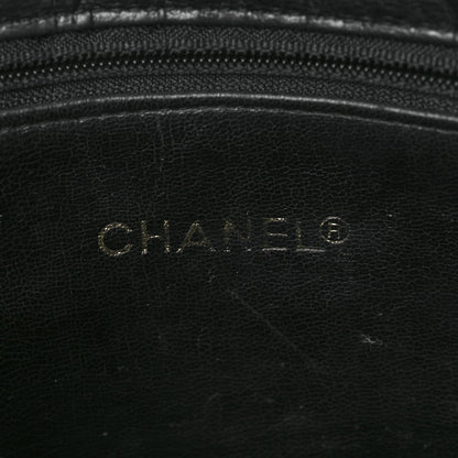 Chanel Lambskin Quilted CC Shopping Tote Black 5 of 9