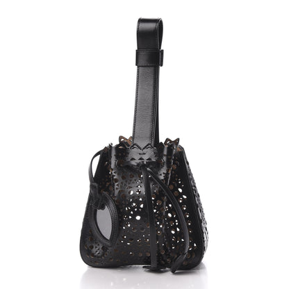 Alaia Lux Calfskin Vienne Rose-Marie 19 Bag Black 8 of 8