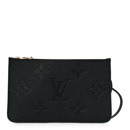 Louis Vuitton Empreinte Monogram Giant Neverfull MM Pochette Black 1 of 7