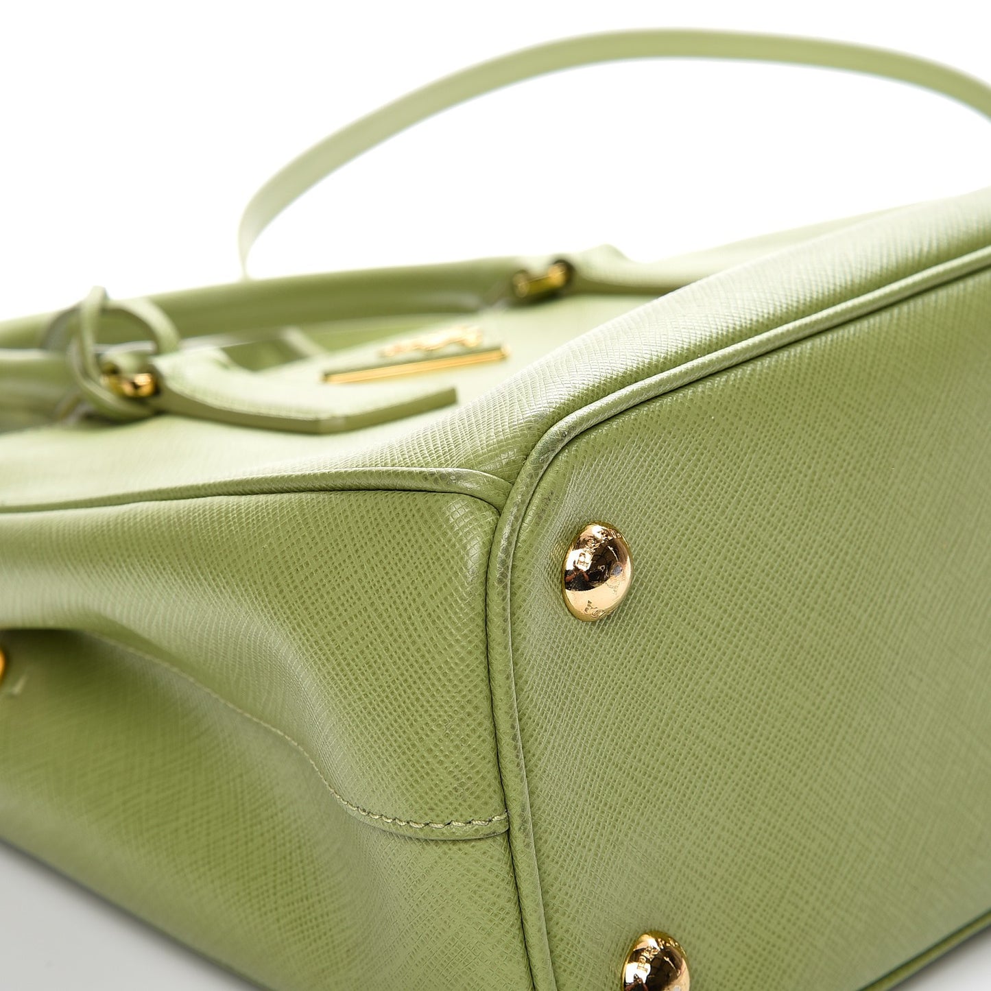 Saffiano Lux Mini Galleria Double Zip Tote Prato
