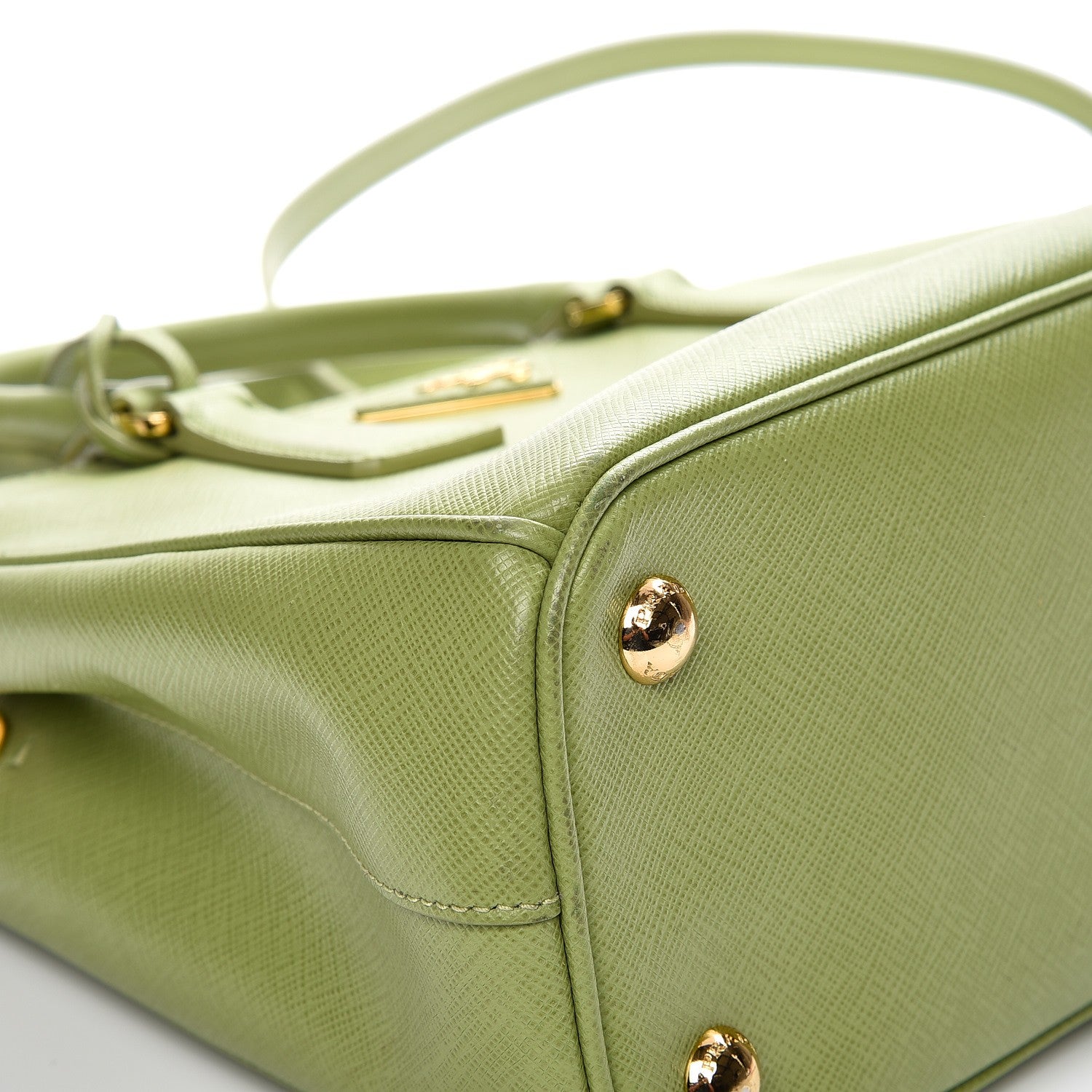 Prada Saffiano Lux Mini Galleria Double Zip Tote Prato 10 of 14