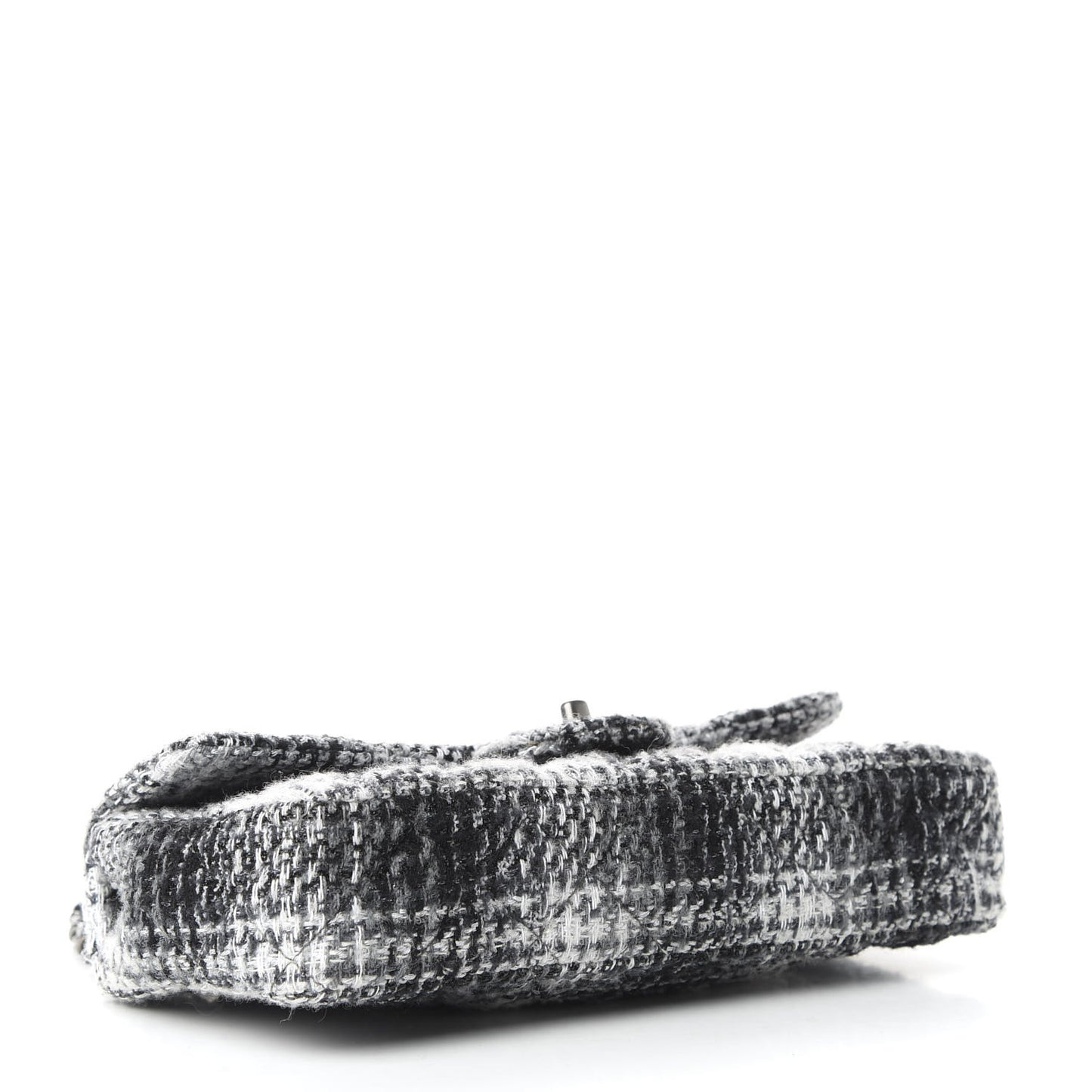 Tweed East West Flap Black White
