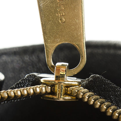 Celine Crocodile Embossed Medium Trapeze Black 8 of 9
