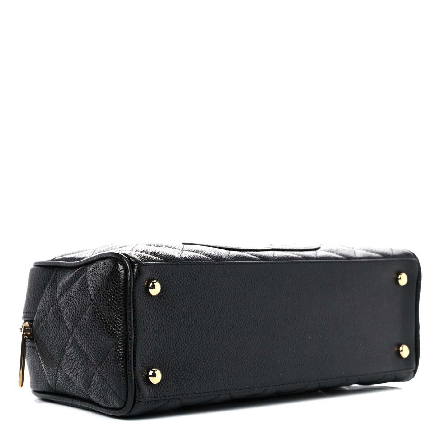 Caviar Quilted Small Bowler Black