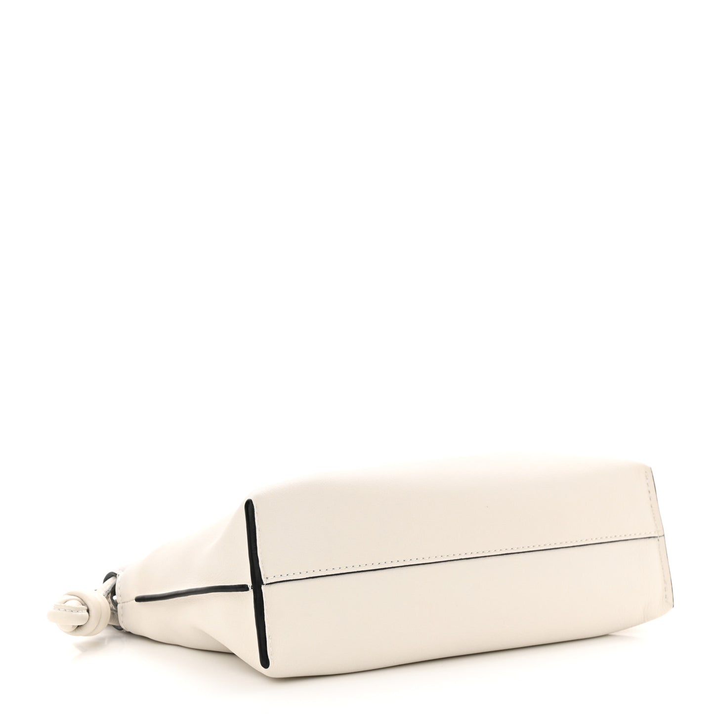 Calfskin Mini Flamenco Knot Clutch Angora