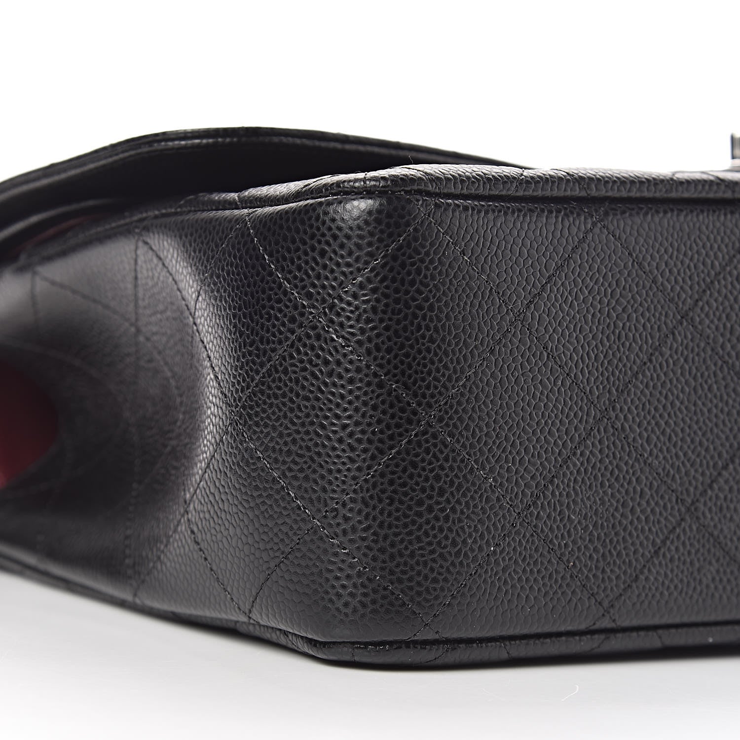 Chanel Caviar Quilted Jumbo Double Flap Black 10 of 12