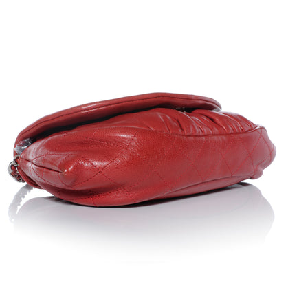 Chanel Lambskin Half Moon Wallet On Chain WOC Bag Red 4 of 9