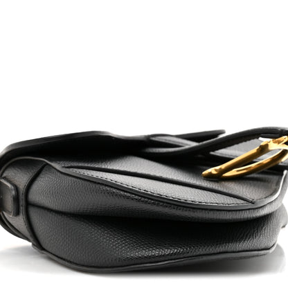 Christian Dior Grained Calfskin Mini Saddle Bag Black 10 of 12