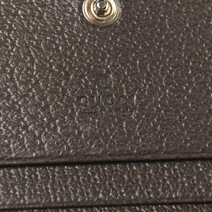 Gucci GG Supreme Monogram Web Ophidia Small Wallet Beige Dark Brown Beige Dark Brown 6 of 8