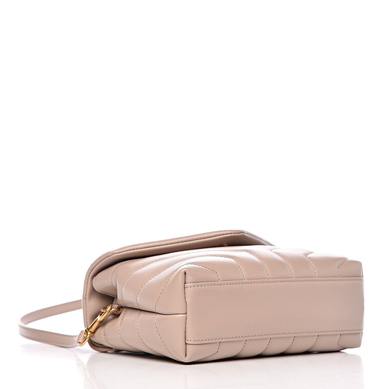 Saint Laurent Calfskin Y Quilted Monogram Toy Loulou Satchel Mink 4 of 10