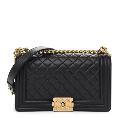Chanel Caviar Quilted Medium Boy Flap Black 1 of 9