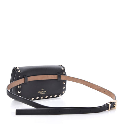 Valentino Garavani Calfskin Rockstud Belt Bag Black 3 of 11