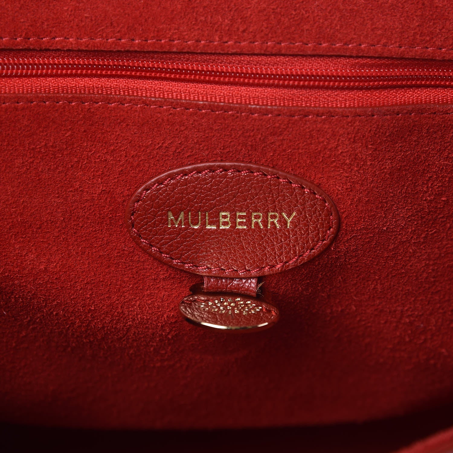 Mulberry Glossy Goatskin Medium Lily Poppy Red 6 of 11